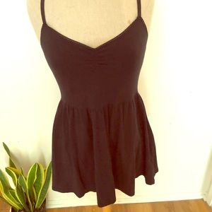 Black jersey knit dress